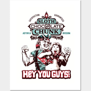 Goonies Sloth & Chunk Chocolate Posters and Art